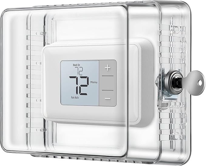 Dreyoo Thermostat Cover Box with Lock and Key Compatible