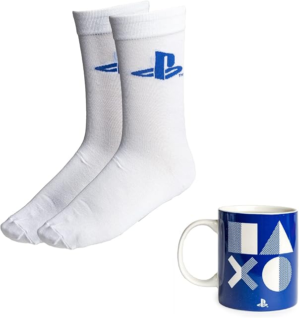 Paladone PP7910PS Playstation Mug and Socks Gift Set | Officially Licensed Gaming Merchandise