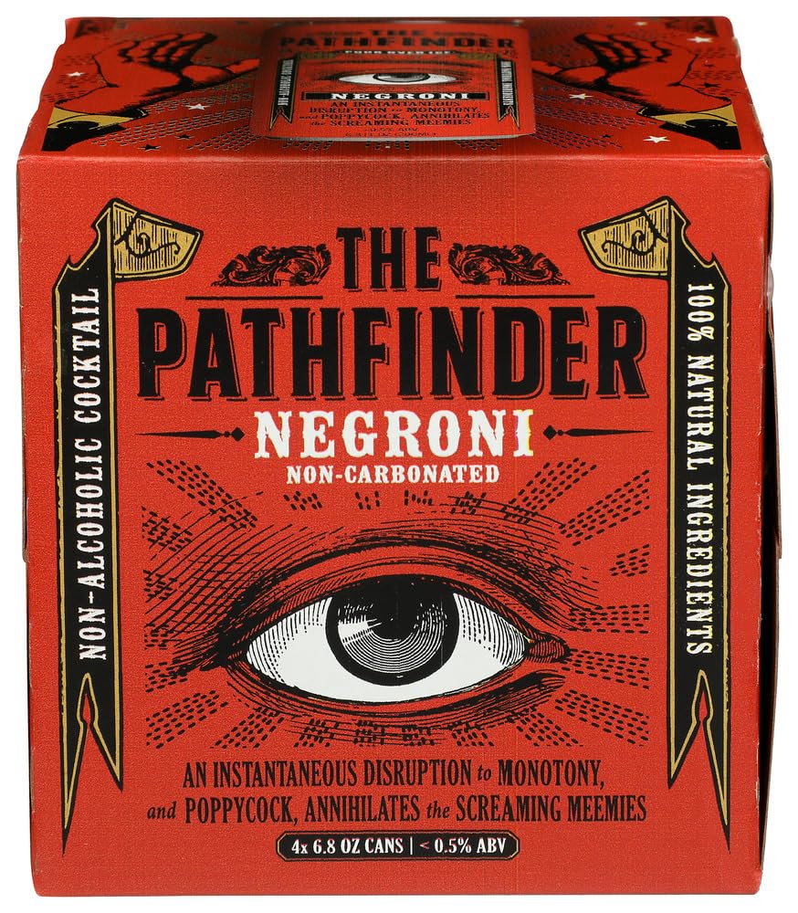 The Pathfinder Non-Alcoholic Negroni Cocktail 4 Pack, 6.8 Fl Oz