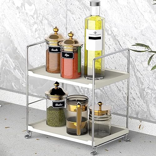 Estante de pie de 2 niveles.