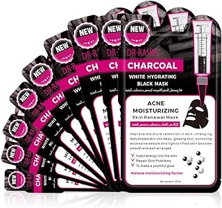 DR.RASHEL Estelin Black White Charcoal Hydrating Mask 125 -25g