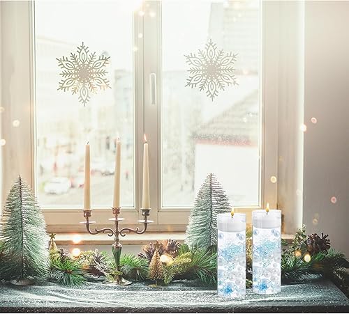 Miniatura 5 de Relleno de jarrón de Navidad, 6106 cuentas flotantes y perlas de agua de caramelo para relleno de jarrón, centro de mesa de perlas para decoración