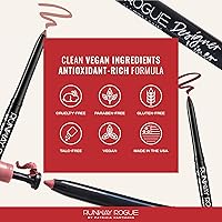 Vista 5 de Runway Rogue Designer Liner Lápiz Delineador de Labios, Lápiz Delineador de Labios Mate Rosa Suave-Malva y Sacapuntas para Delineador de Labios, 'A