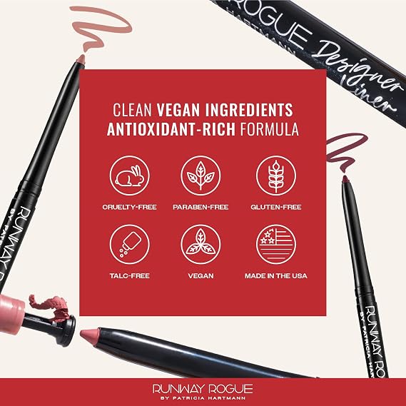 Runway Rogue Matte Lip Liner Pencil with Sharpener, A List