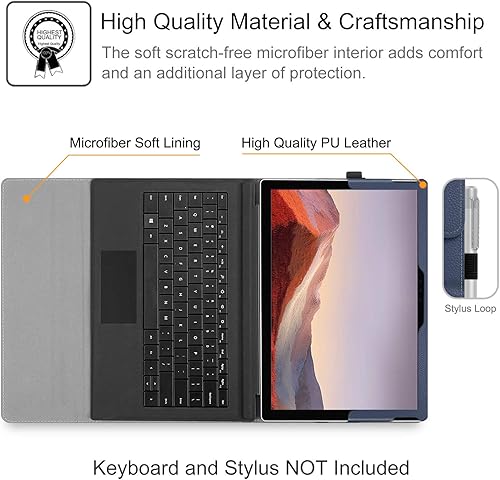 Miniatura 8 de Fintie Funda para Microsoft Surface Pro 7, Surface Pro 6, Surface Pro 5, Surface Pro 4, Pro 3 de 12.3" Cubierta tipo carpeta de aspecto profesional