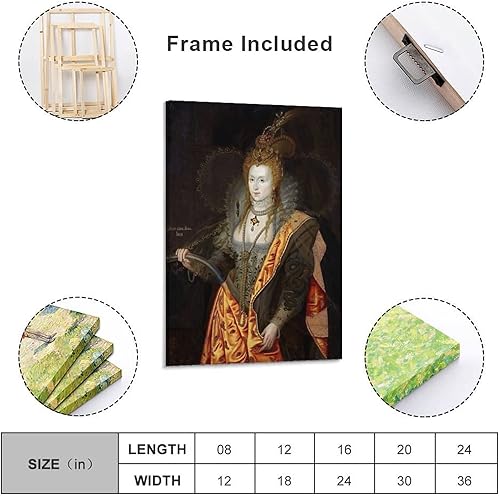 Miniatura 10 de American Art Healy The Peacemakers - Retrato de Isabel I de Inglaterra, pinturas para decoración de pared, lienzo para decoración de pared,