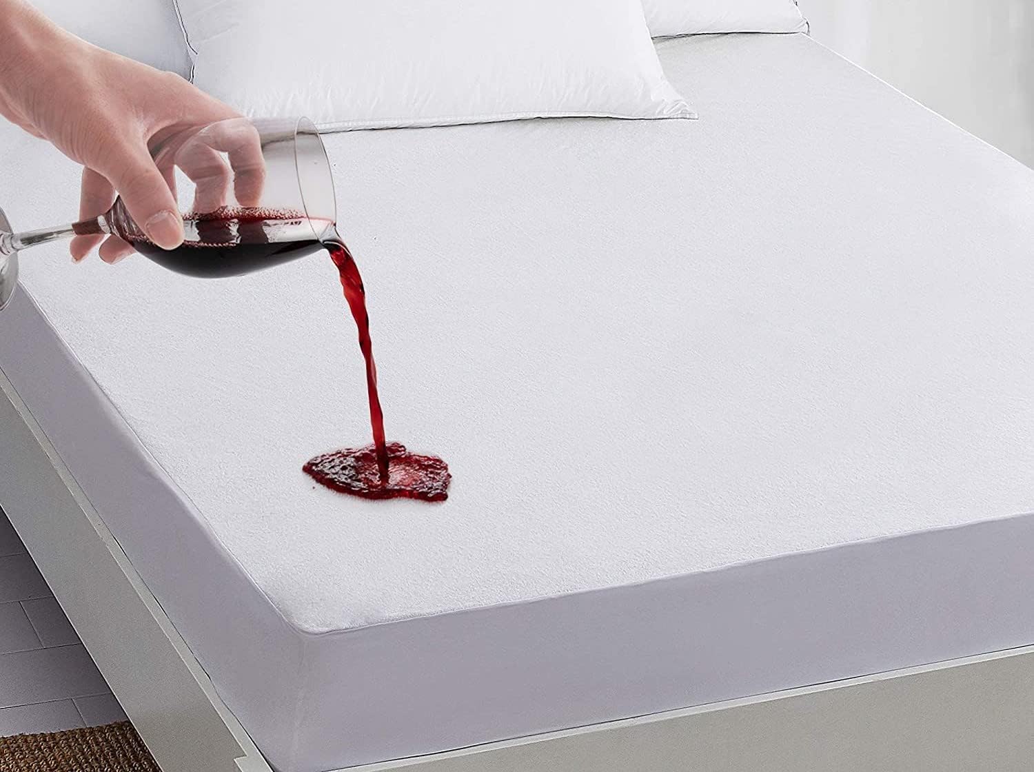 RV 60x75 Camper Short Queen Waterproof Mattress Cover protector 100 Terry Cotton