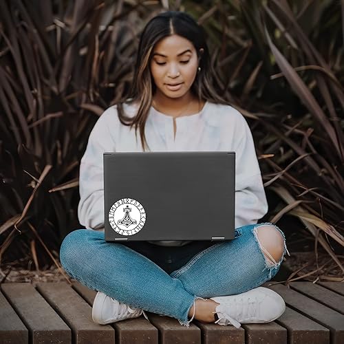 Miniatura 3 de Thors Hammer Mjolnir White Sticker Decal Notebook Car Laptop 55x55 Color