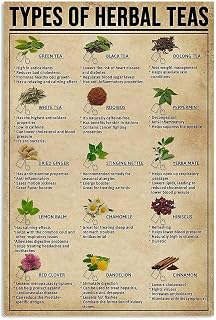 500 Piece Puzzles for Adults Types of Herbal Teas - Large Puzzle Game Artwork for Adults Teens