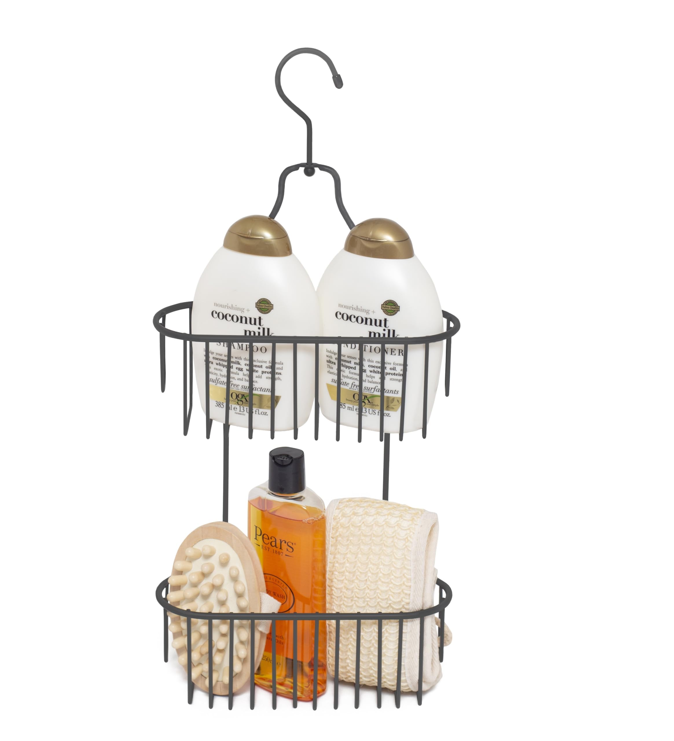 simplywire - 2 Tier Hanging Shower Caddy - Grey