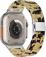 Vista 5 de Bands Compatible Apple Watch Ultra Band 42-49mm, Soft Silicone Waterproof Bands