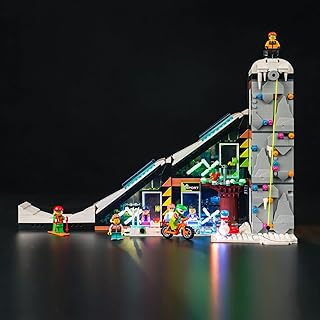 BrickBling LED Light Kit for Lego Ski and Climbing Center, Creative Light Compatible with Lego 60366-No Model Included