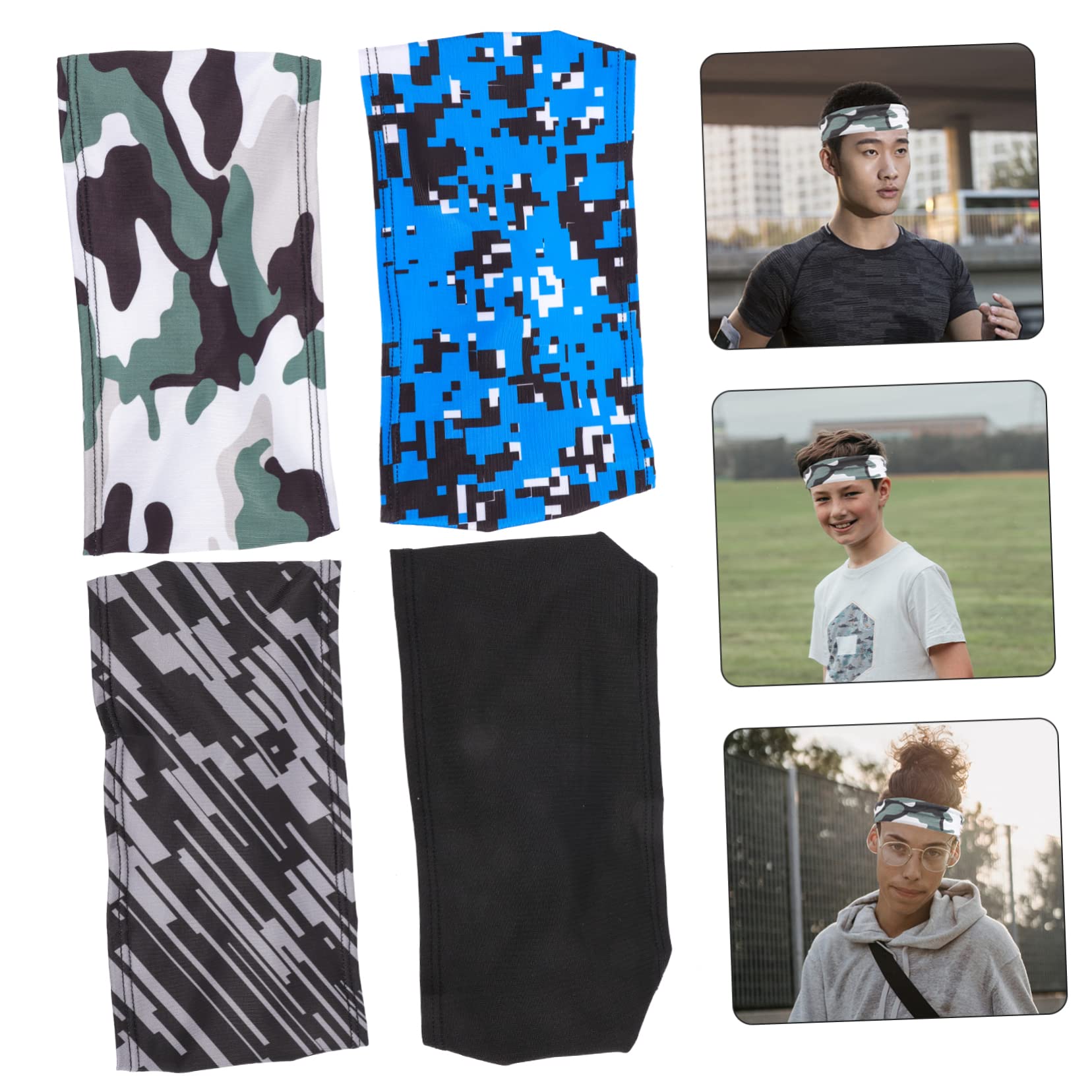 TOYANDONA Diademas De Entrenamiento para Hombres Bandas Antideslizantes Y Absorbentes De Sudor Accesorios Deportivos para Fitness Y Running Disponibles