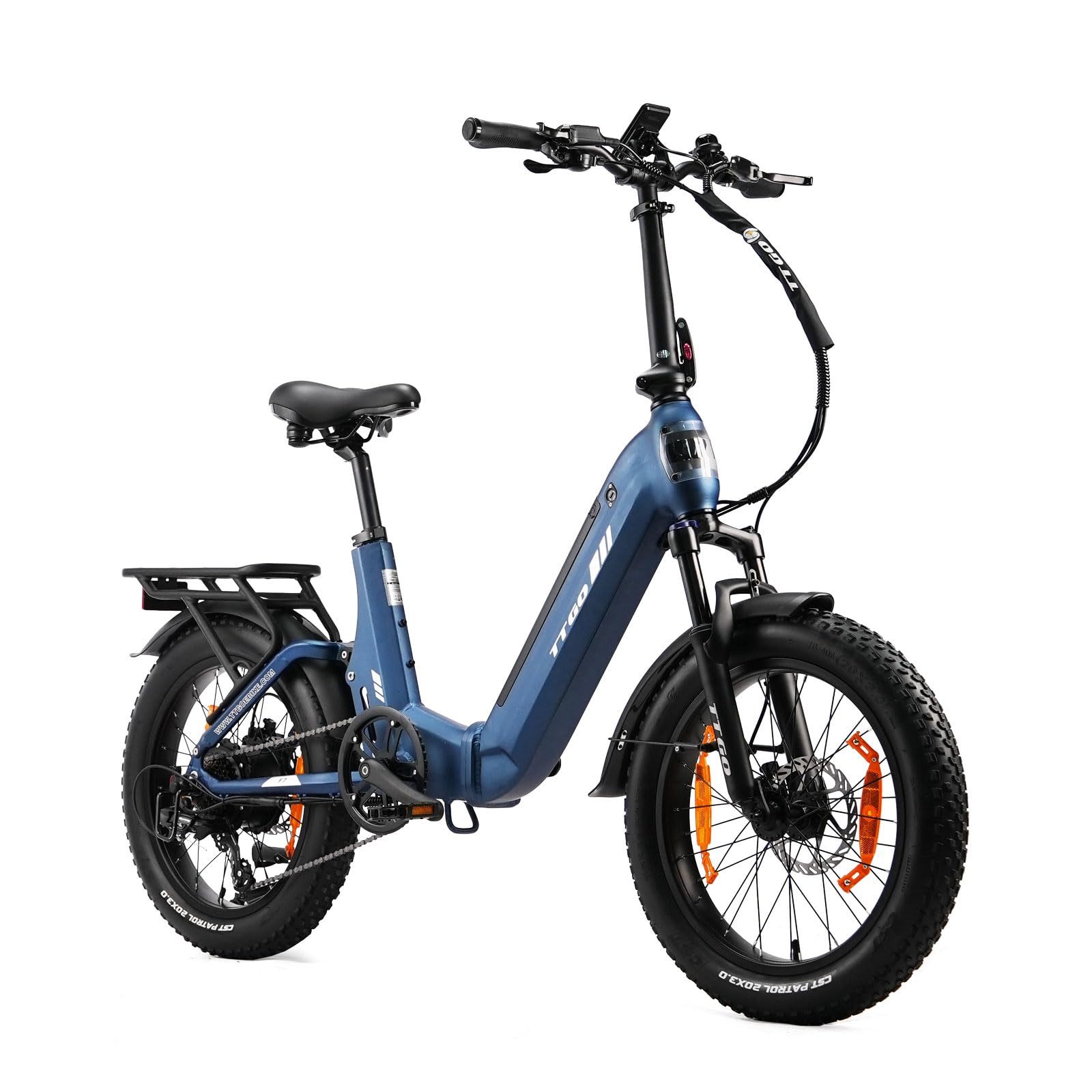 ttgo F7 20" e Bike Klapprad, 70Nm 48V 15AH Vollgefedertes Fatbike Elektrofahrräder mit StVZO | e Bike Herren&Damen Falt-Tiefeinsteiger mit 720Wh Akku (100-120km)
