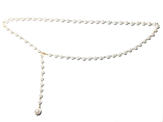 Town of Trinkets 6mm simulted Pearls Body Bikini Belly Body Waist Link Chain (28)