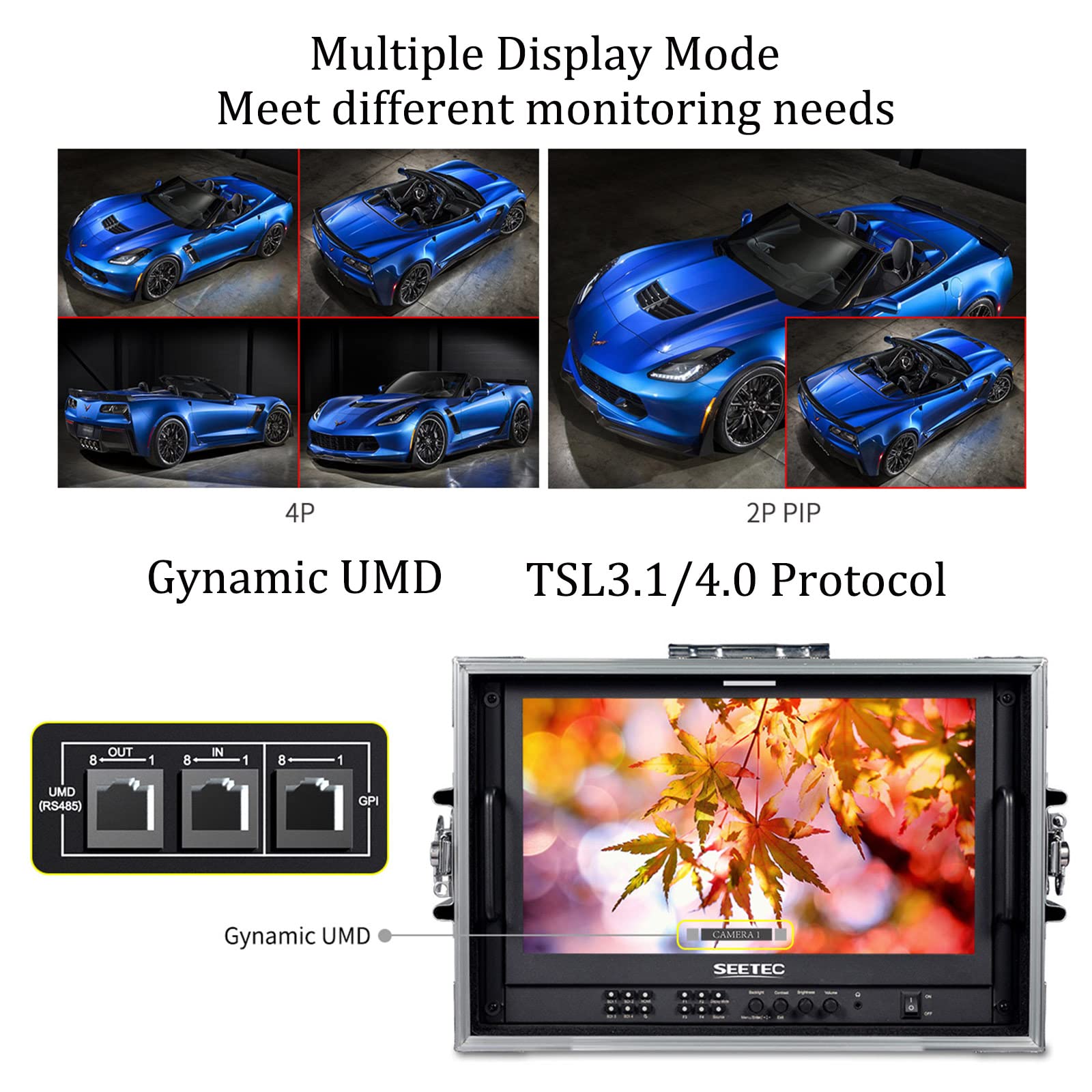 Amazon | SEETEC ATEM173S-CO 17.3インチ マルチカメラ 放送モニター