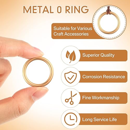 Miniatura 10 de 20 anillos dorados de juguete, anillos de metal, figuras de juego, anillos de atrapasueños con bolsas de organza con cordón (dorado, 1.18 x 1.2