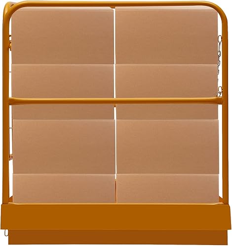 Miniatura 6 de Jaula de seguridad para carretilla elevadora, plataforma de trabajo de seguridad de acero resistente de 36 x 36 pulgadas, cesta de elevación