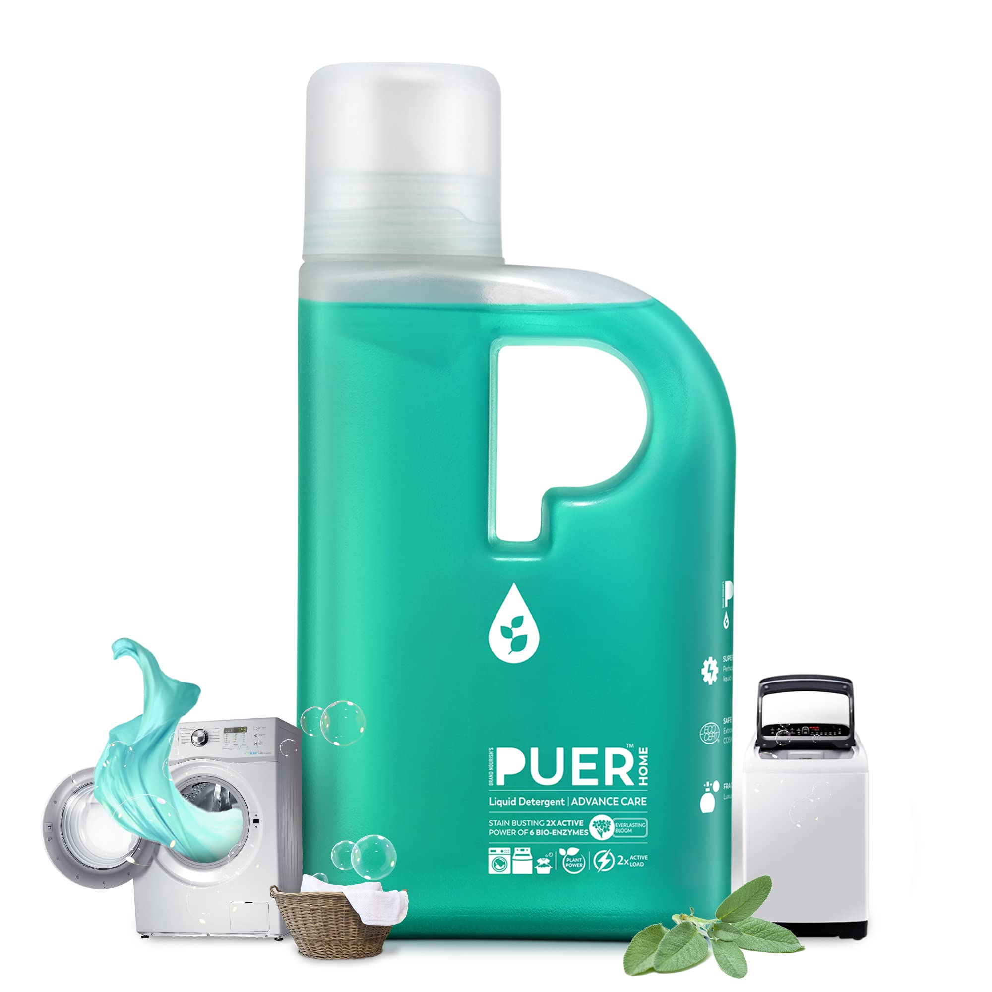 PUER Natural Liquid Detergent, Advance Care, 500ml | Everlasting Bloom | LABSA & BLEACH FREE| Eco-friendly & Non-Toxic| Tough On Stains & Odour, Smells Awesome, Protects Colour, Baby Safe (B095WZRMNV) Amazon Price History, Amazon Price Tracker