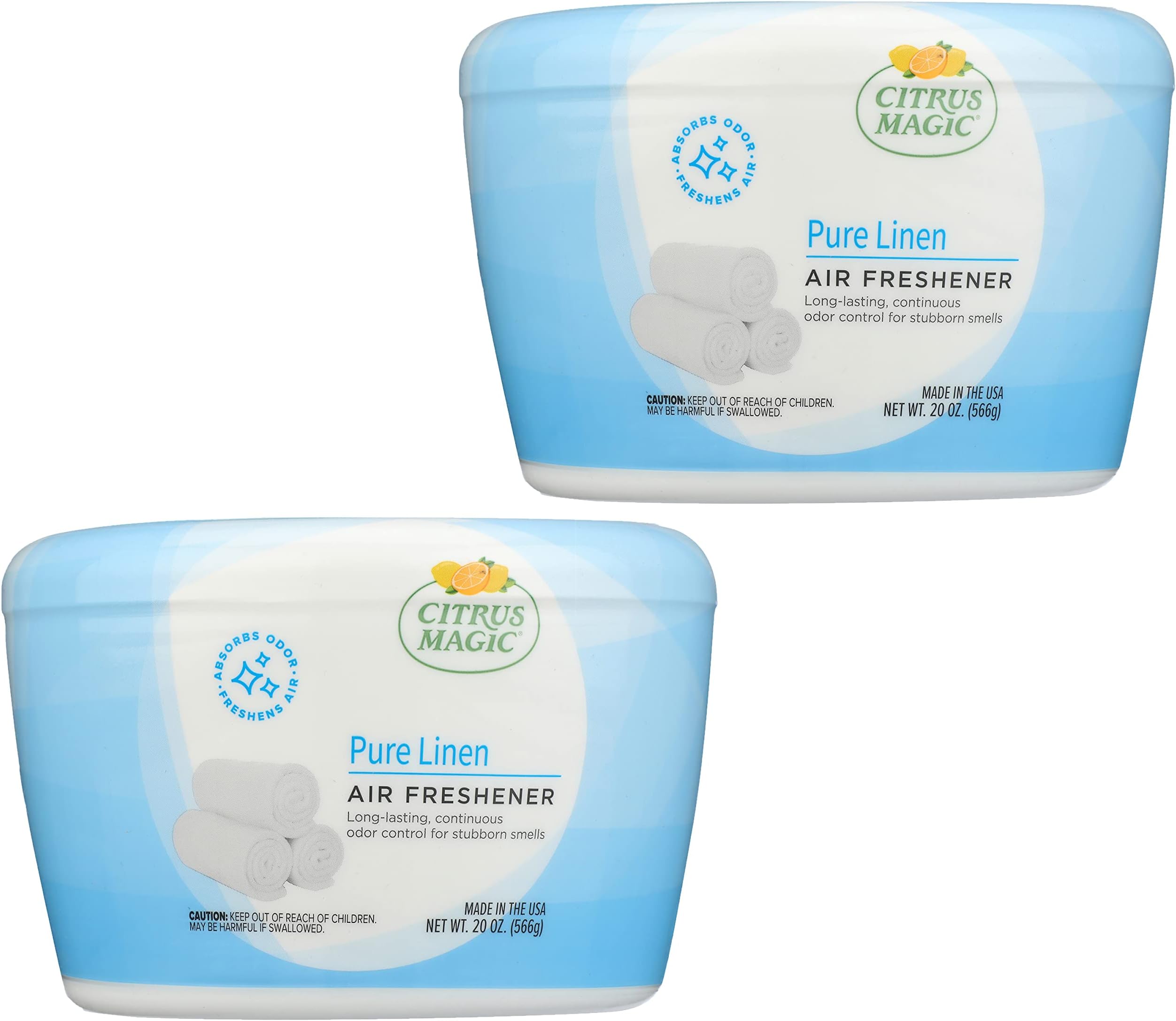 Odor Absorbing Solid Air Freshener, Pure Linen, 20-Ounce, Pack of 2