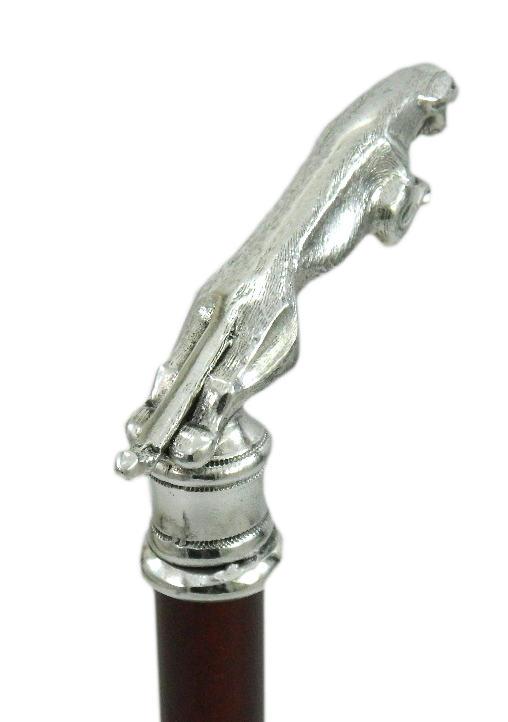 CAVAGNINI Bastón de madera de rosa para los hombres para los ancianos personalizado elegante moda para las mujeres hecho a mano en Italia Jaguar