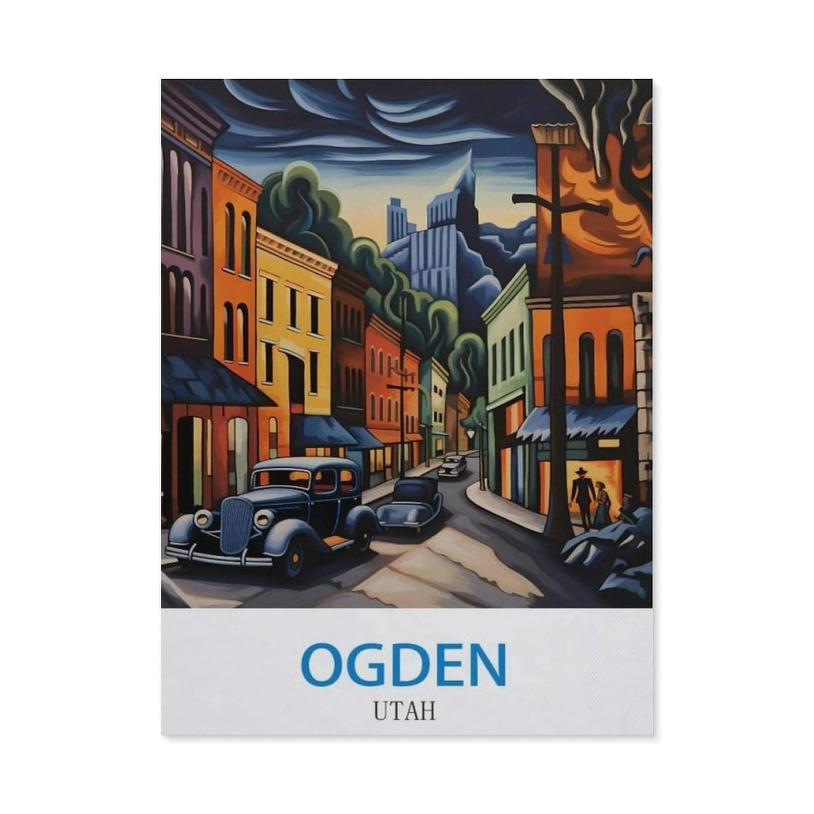 BEAYODKP 5D DIY Diamond Painting kit，Ogden Utah（50 x 60 cm）