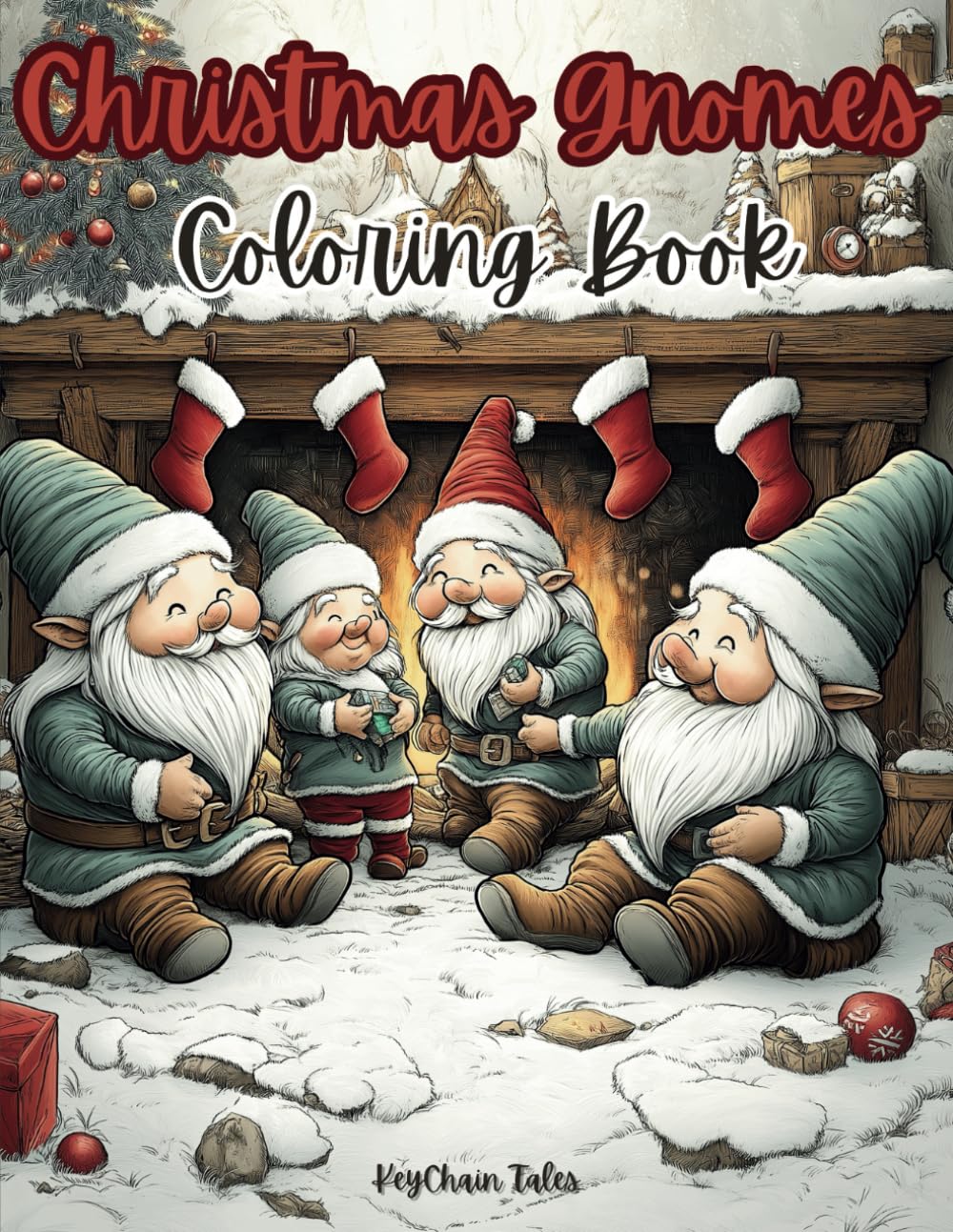 Christmas Gnomes Coloring Book: A Whimsical Festive Holiday Adventure