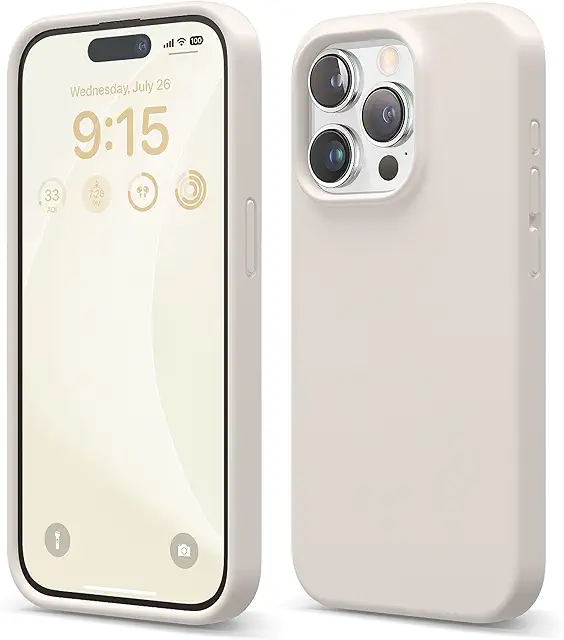 elago Liquid Silicone iPhone 15 Pro Case - Premium Protective Cover