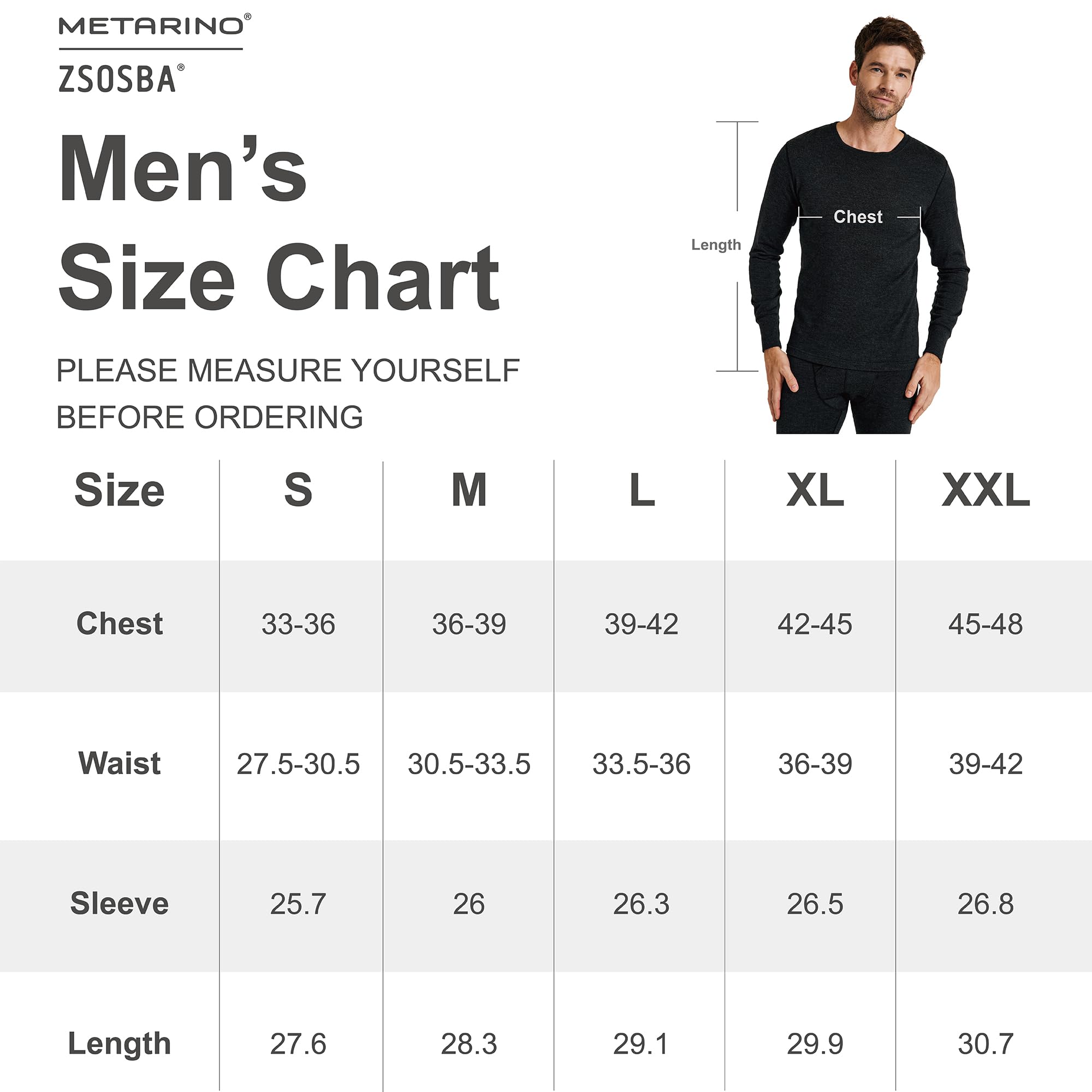 METARINO - Camiseta térmica de manga larga para hombre, 100 % lana merino, para senderismo, viajes, esquí