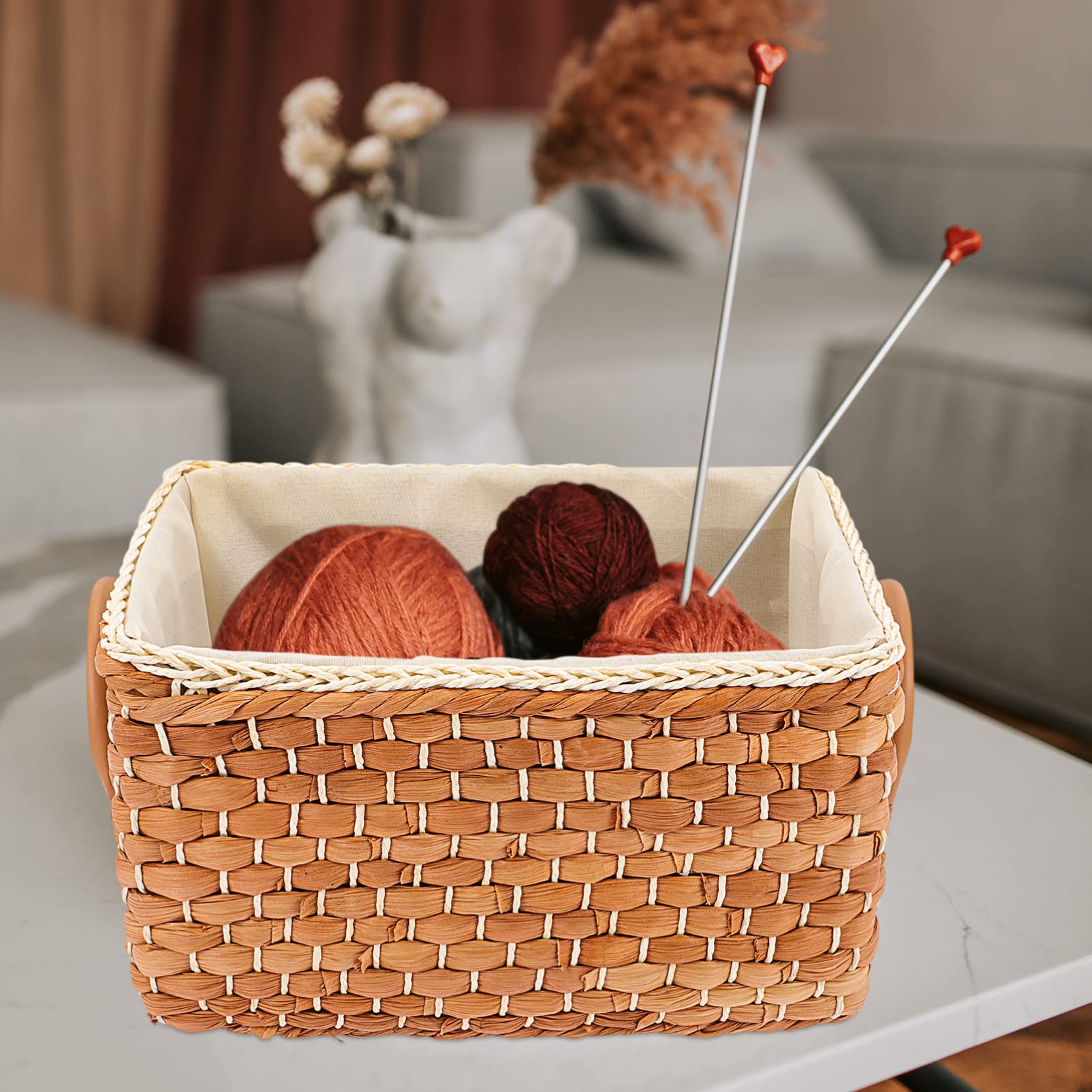 Geflochtener Aufbewahrungskorb Aus Seegras – Stylischer Organizer Für Wohnzimmer, Bad & Kinderzimmer