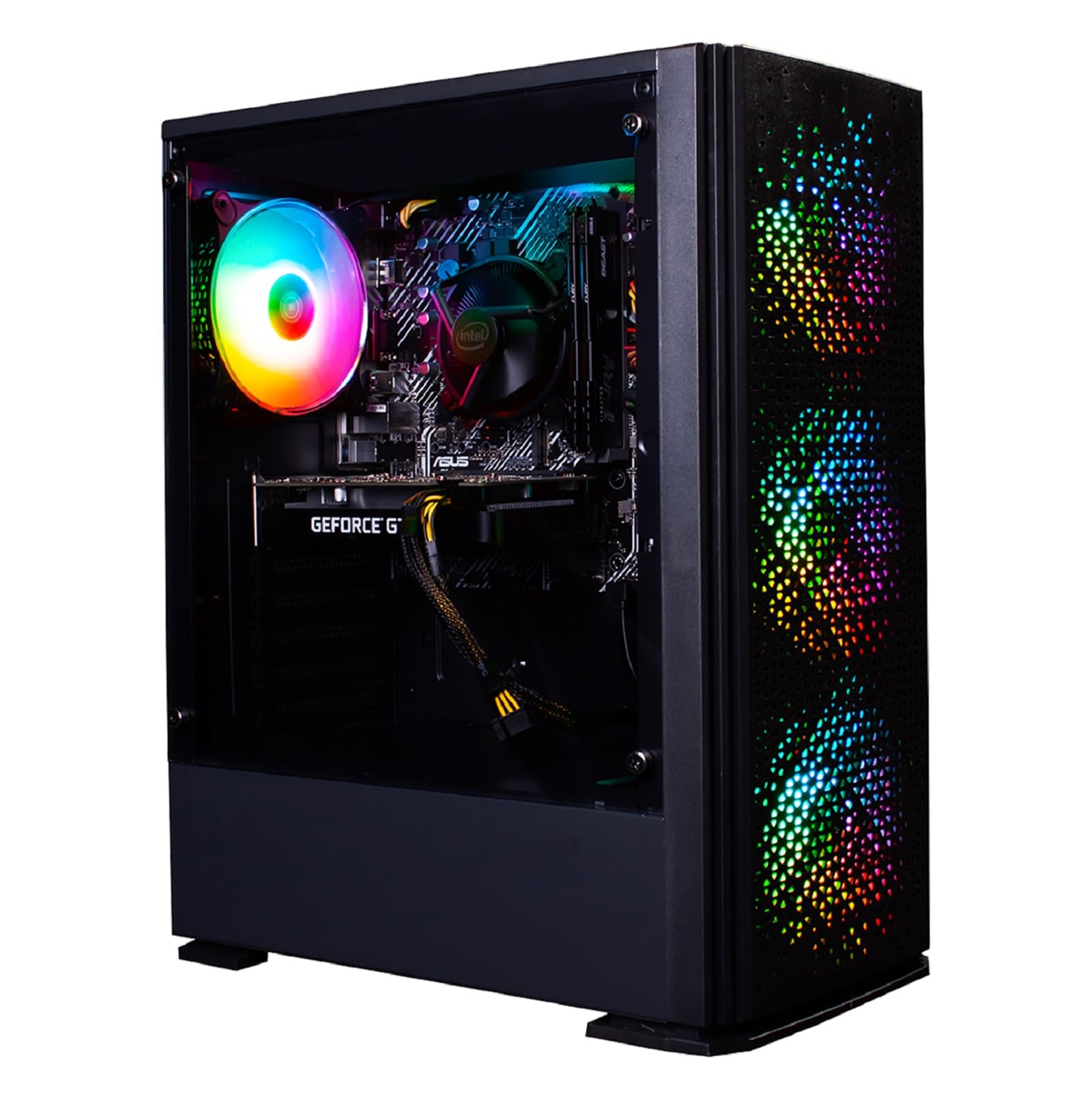 Veno Scorp Gaming PC AMD Ryzen 5 5600G RX VEGA 7 Graphics - 16GB 3200MHz RAM - 1TB NVMe SSD - 550W 80+ PSU - Windows 11 - WiFi - NEONZILLA — view 3