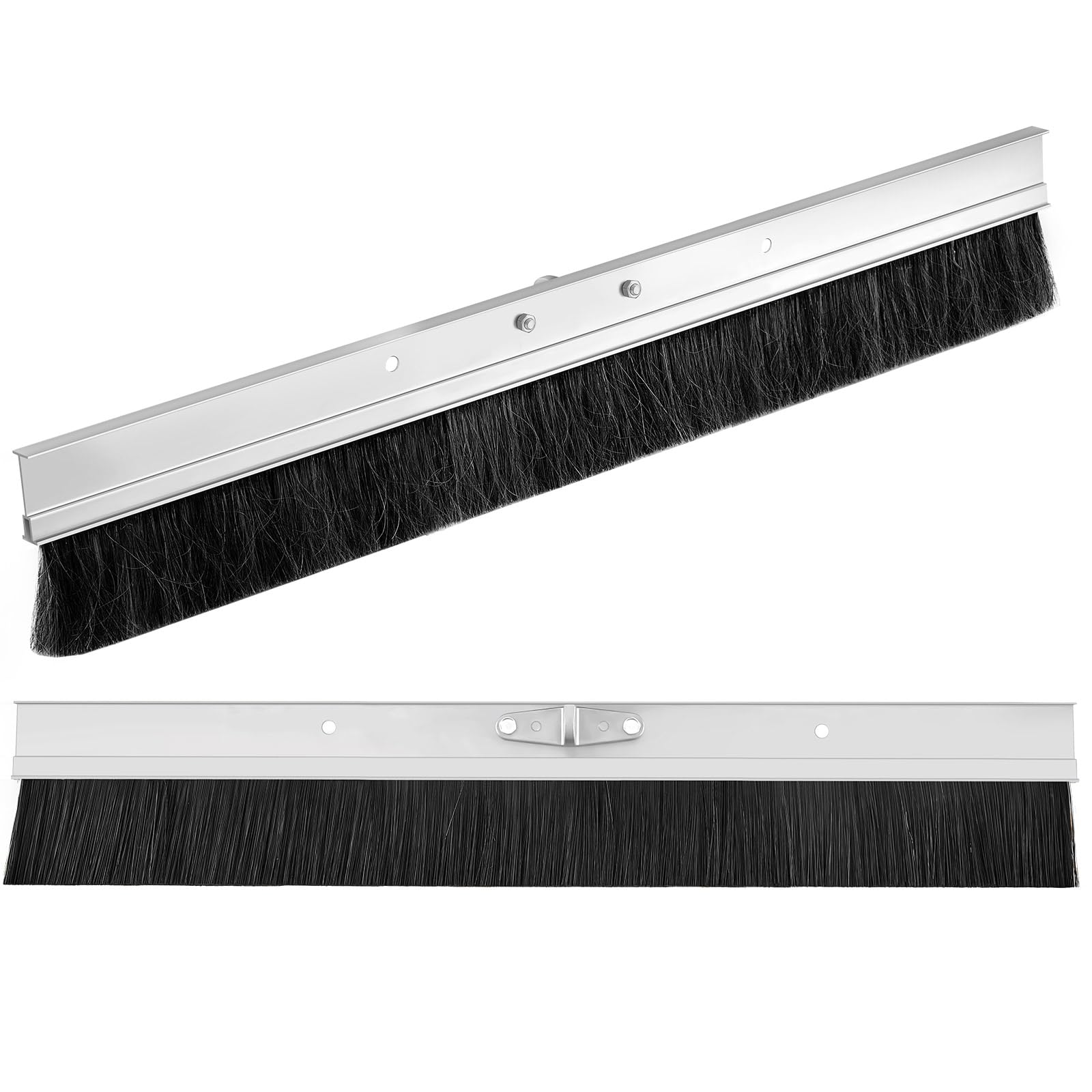Hushee 36 inch Aluminum Backed Concrete Broom, Polypropylene Fibers