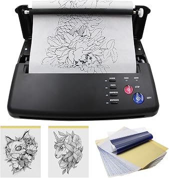 Autdor Transfer Stencil Machine, Monochrome Printer with Thermal Technology, Portable Printer for 30Pcs Transfer Paper, Letter Size, 30 Sheets Included, for PC, USB Interface, New
