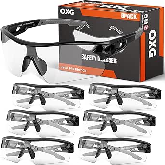 ANSI Z87 Wraparound Safety Glasses With Hi-Flex Frame For Eye Protection – Technopack Corporation - View #5