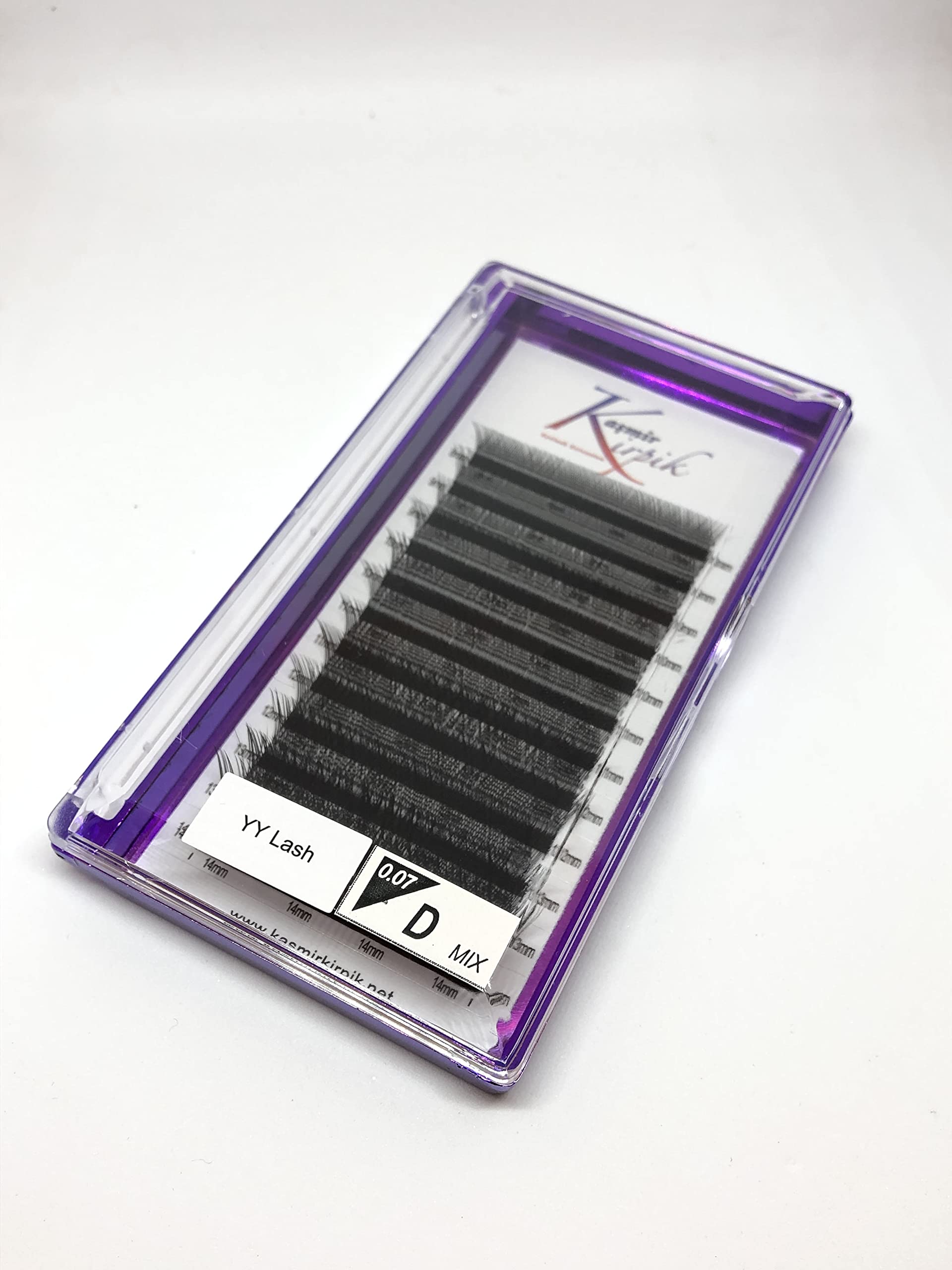 Kaşmir Kirpik Y D kıvrım 0.07 mm mix kutu