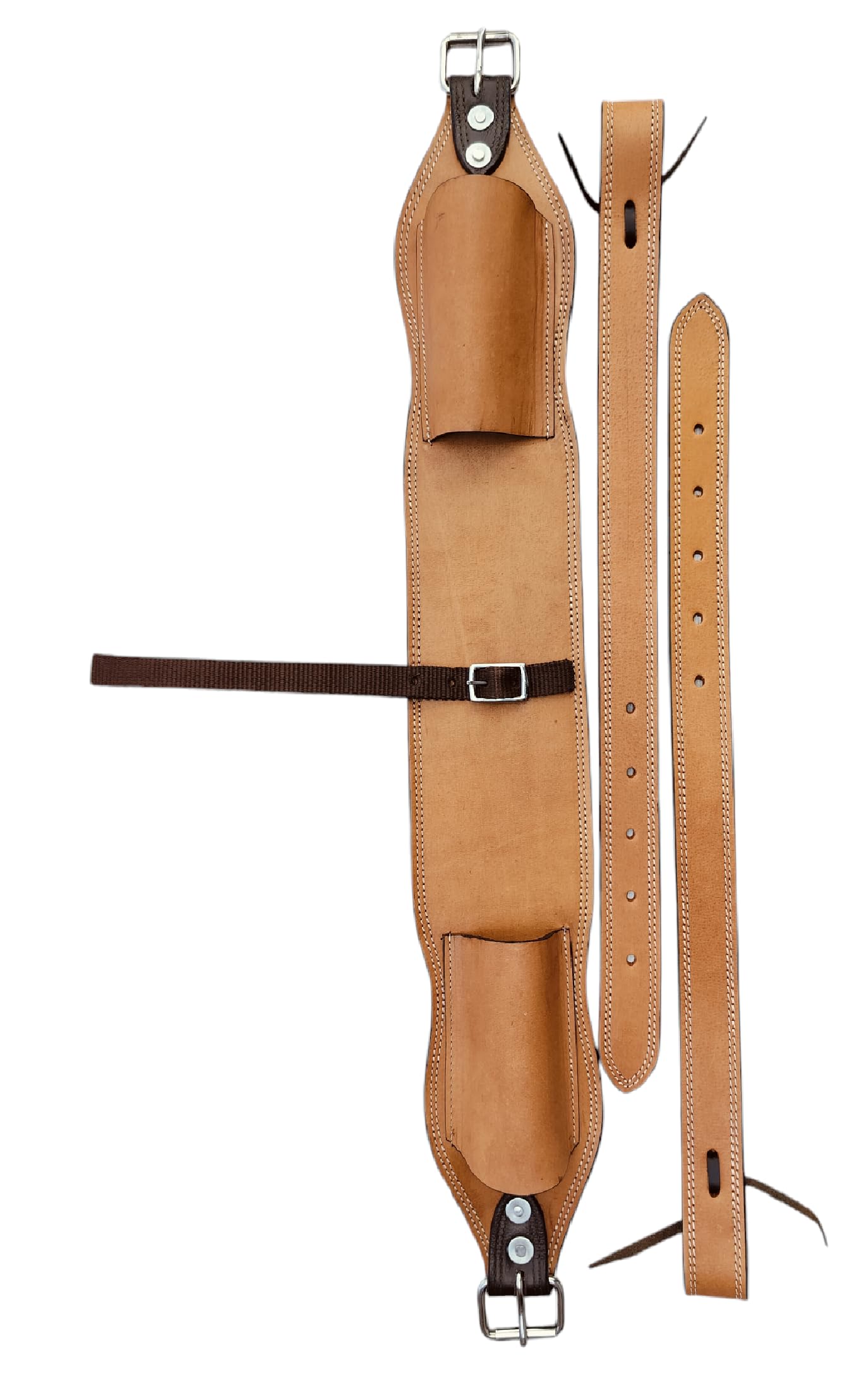 WEMBILS Western Leather Horse Roper Back Cinch Billets,Girth Saddle Billets Tack,Flank Saddle Cinch