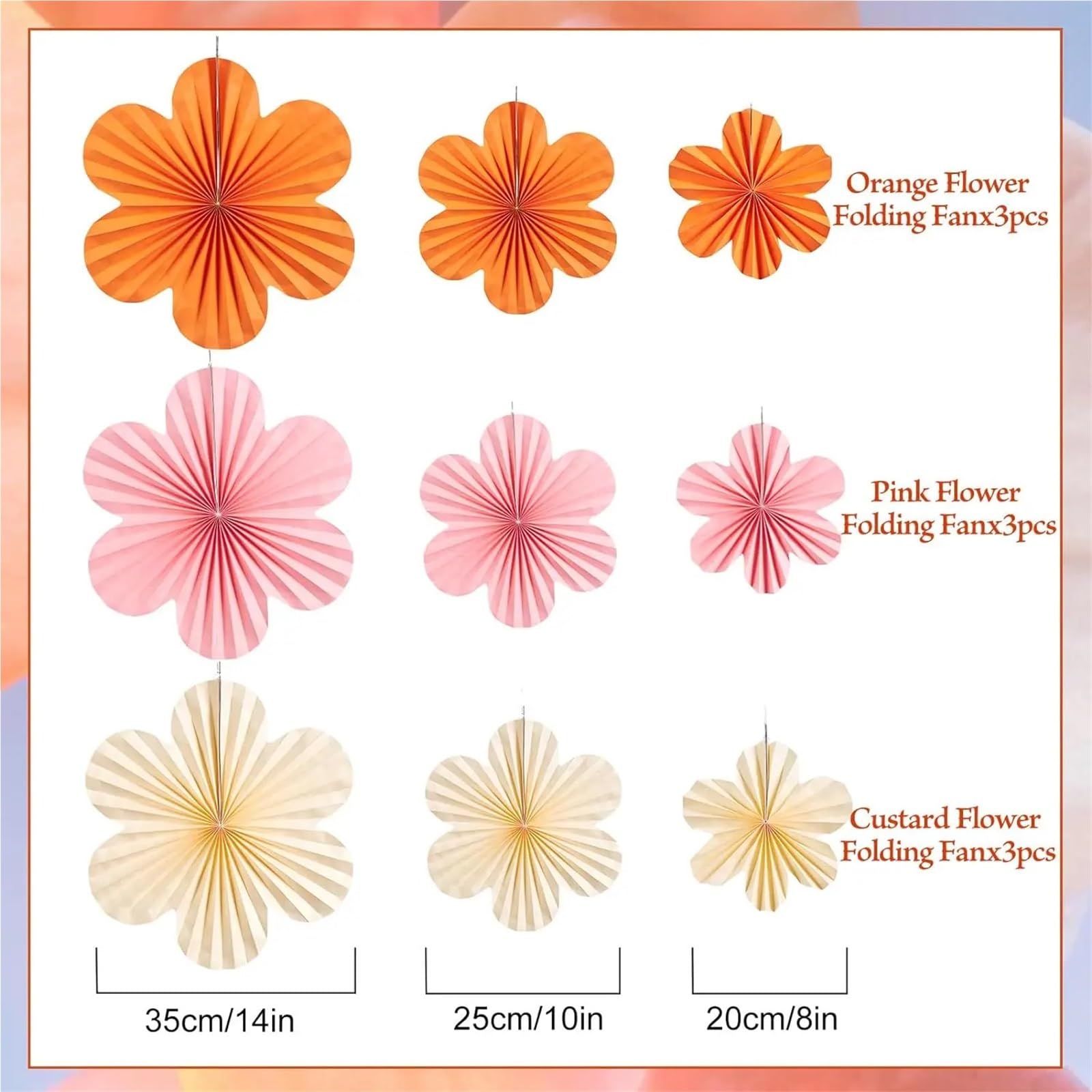 Pompons Deko 17 Stück Papierblumen-Dekorationen