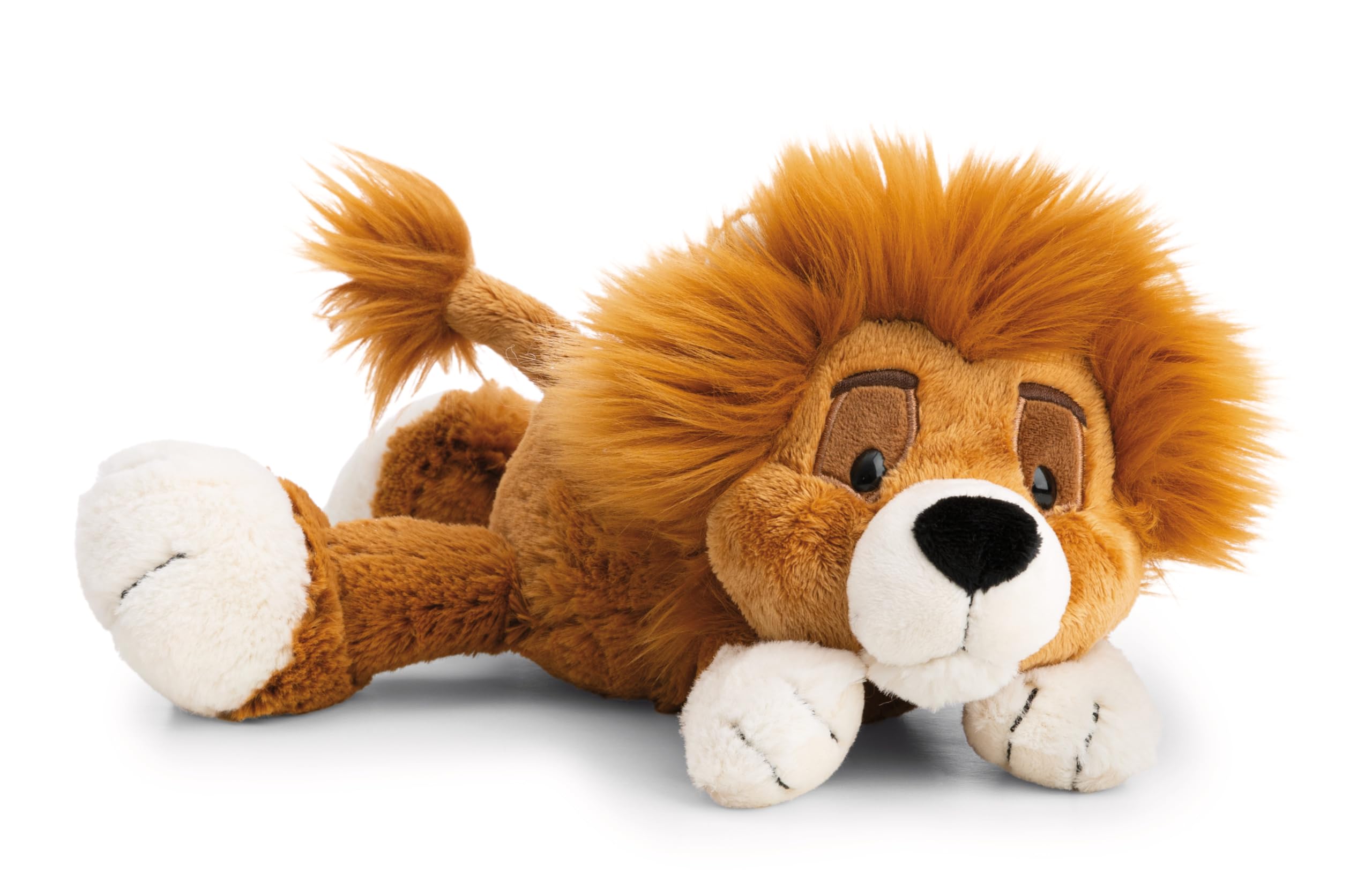 NICI 62738 King Kimari Lion, Stuffed Animal Made of Soft Plush, Cute Plush Toy for Cuddling and Playing, for Children and Adults, Great Gift Idea, 20 cm, Brown