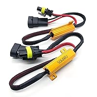 Vista 1 de O-NEX Kit de Resistor de Carga LED 9006 50W 8ohm Bombilla de Faro Adaptador de Arnés de Relé Anti Parpadeo Decodificador de Error Cancelador