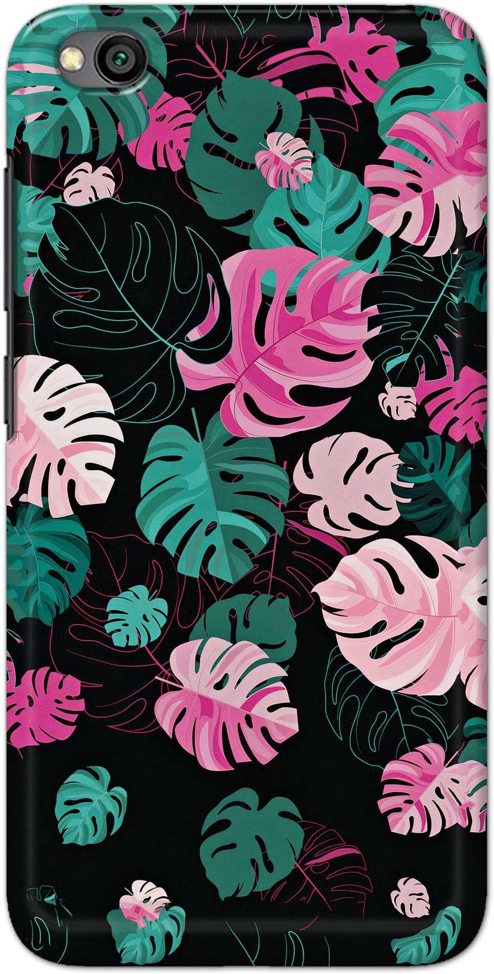 PRINTFIDAA® Printed Hard Back Cover for Mi Redmi GO Back Cover (Seamless Leaves) -190724(BI)