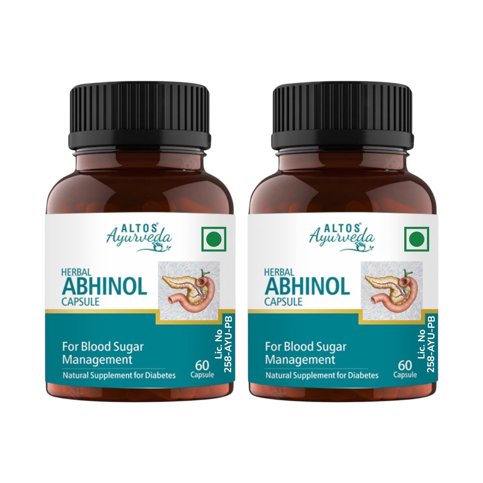 ALTOS Ayurveda Herbal Abhinol Capsules, 120 Capsules, Natural Supplement-image-46