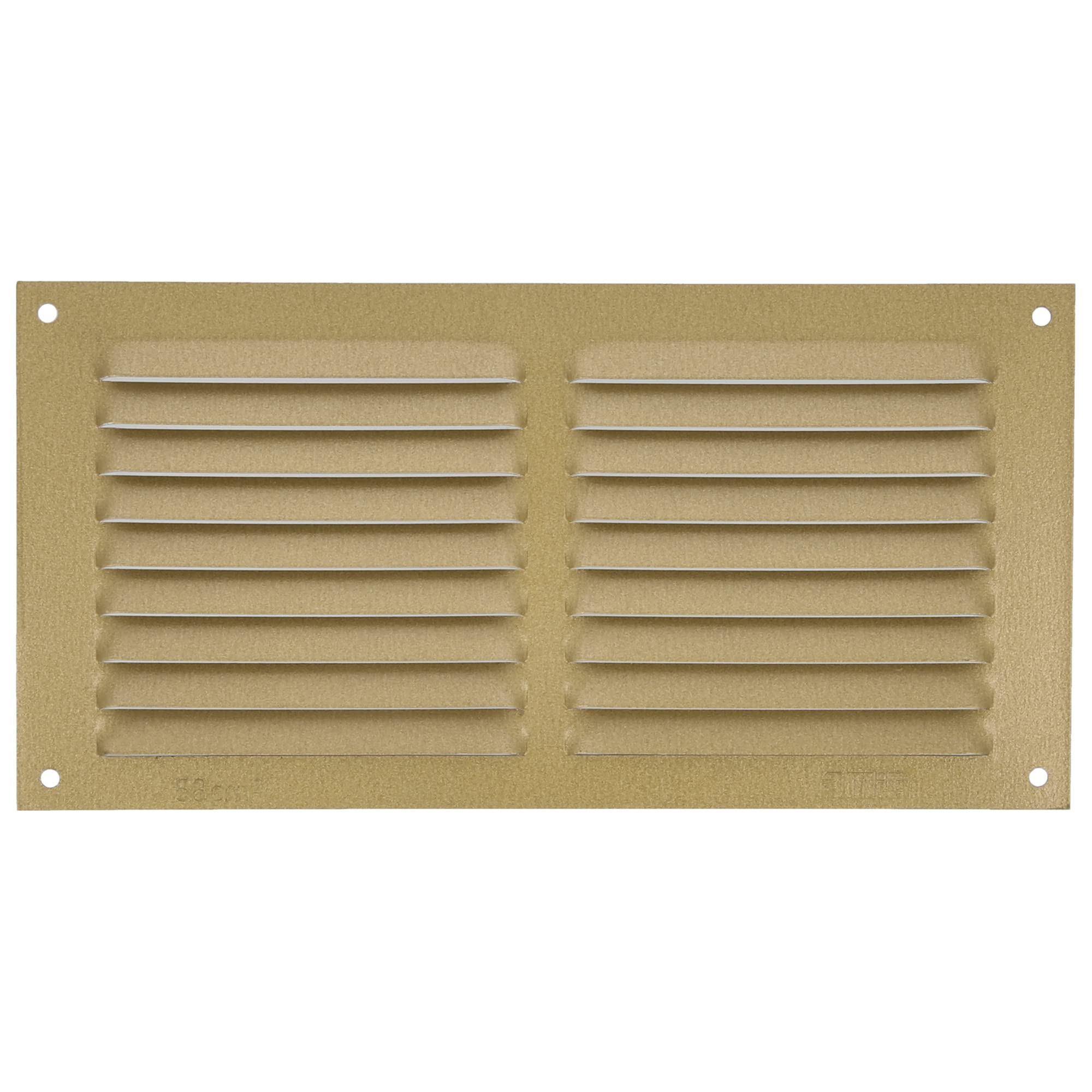 Amig Gold - Rectangular Aluminium Grille - Ventilation Grills For Air Outlet - Ideal For Kitchen And Bathroom Ceiling - Measures 100 X 200 Mm