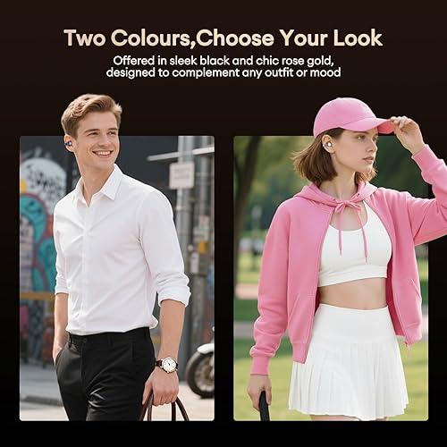 Miniatura 8 de PAXA MGC11 - Auriculares de oreja abierta, inalámbricos Bluetooth 5.4, con clip, cómodos auriculares abiertos para deportes, fitness y