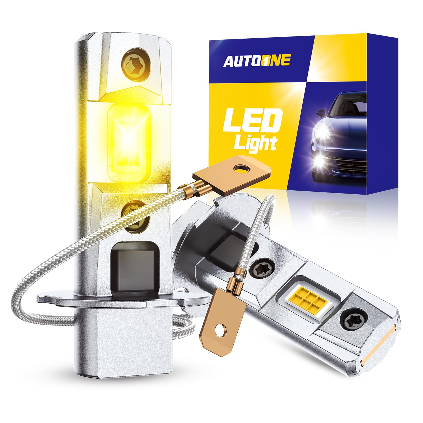 AUTOONE H3 Fog Bulb Amber