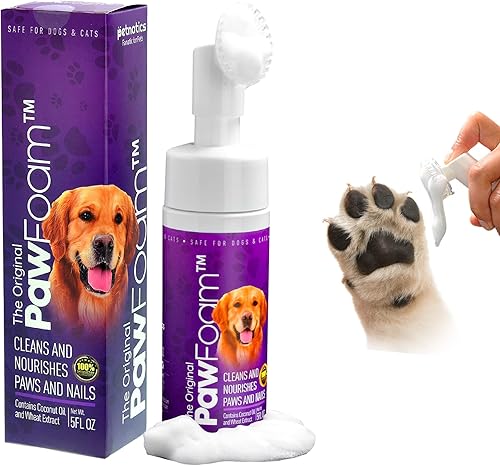 Limpiador de patas de mascotas para perros y gatos, espuma limpiadora de patas de mascotas para limpiar, hidratar, suavizar y proteger las patas |