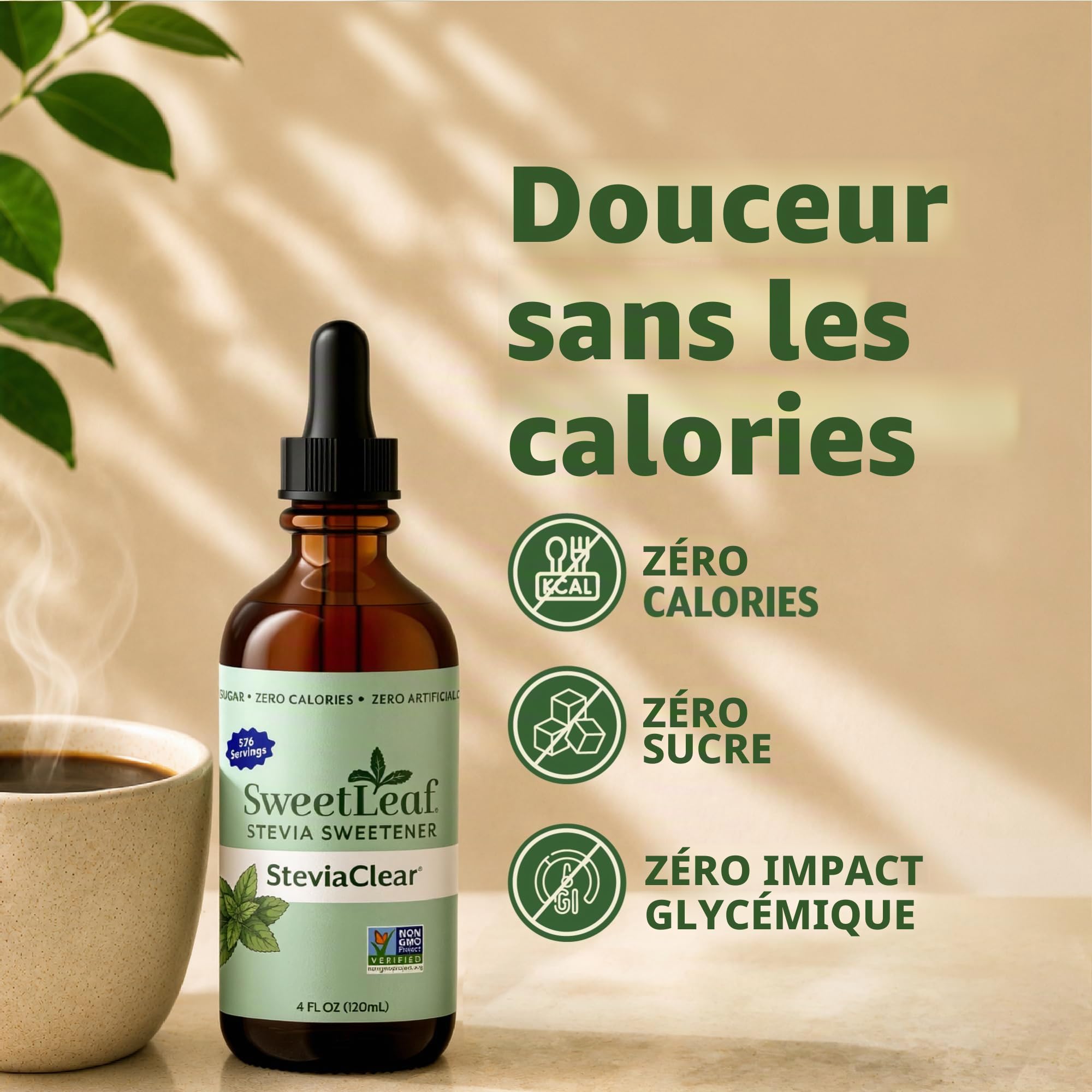 SWEET LEAF - Sweet Drops Liquid Stevia Peppermint - 4 fl. oz. (120 ml)