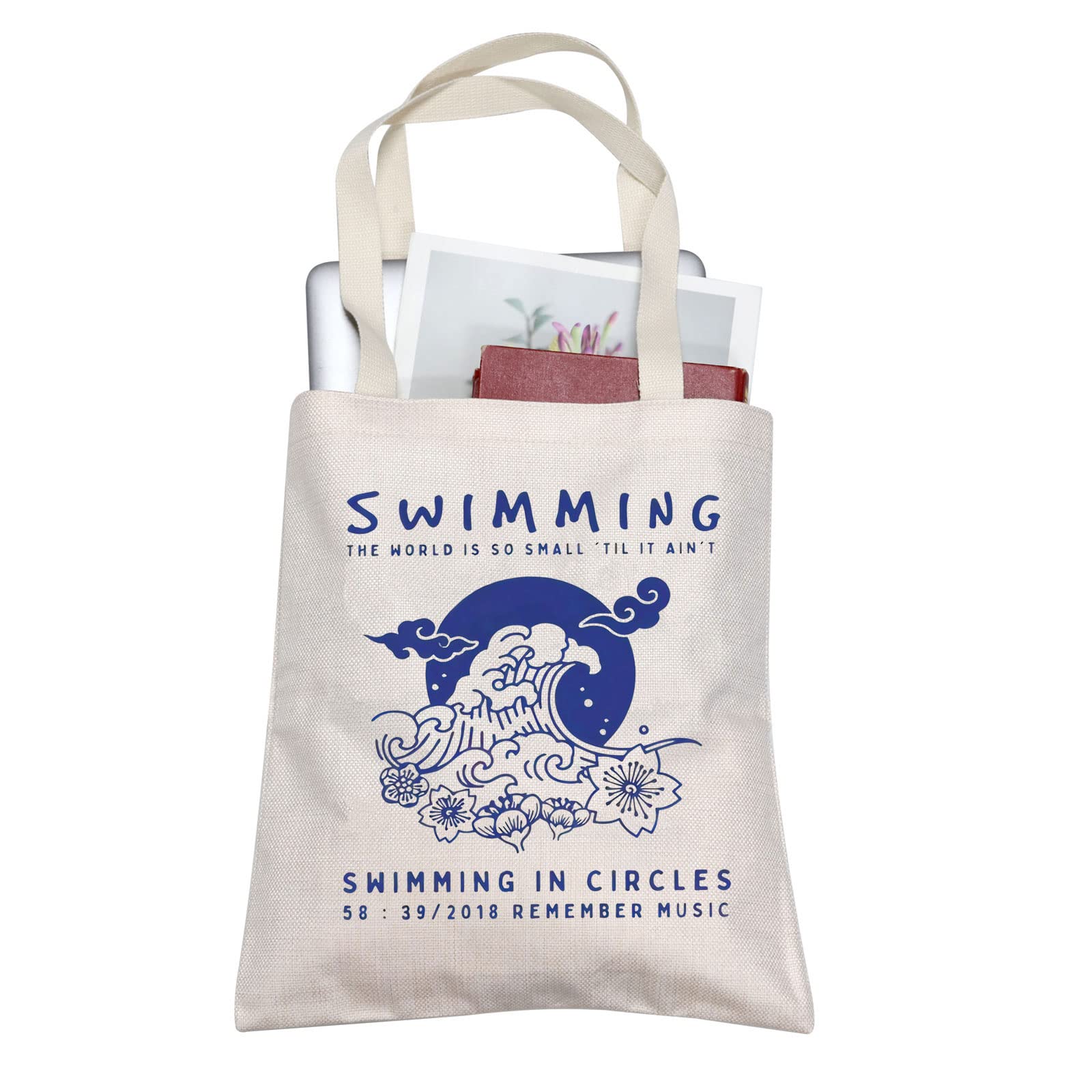 Singer Tote Bag In Tela - Borsa Ecologica Riutilizzabile 37x32 Cm, Regalo Per Amanti Della Musica