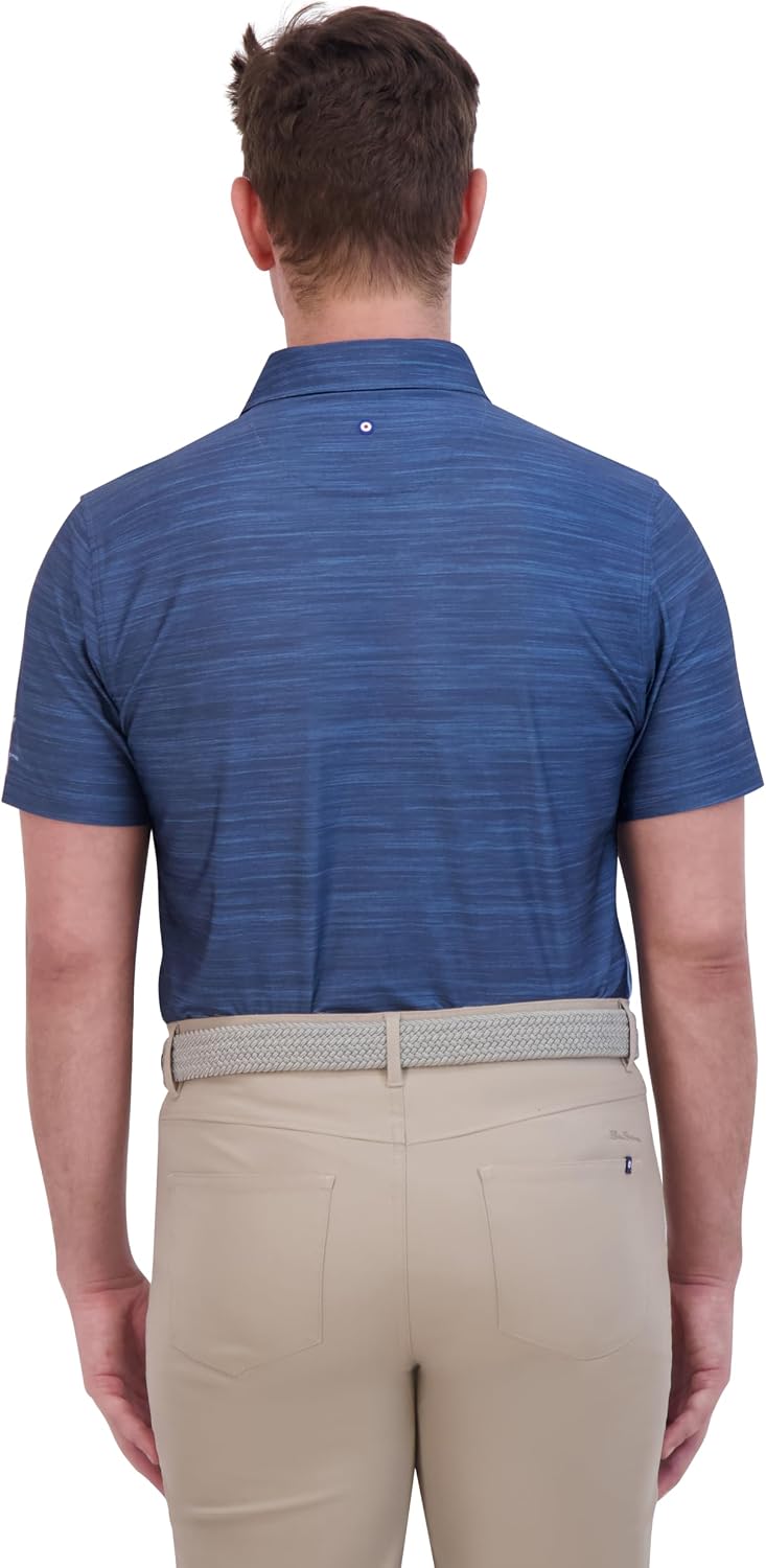Ben Sherman Men's Sports Fit Polo Shirt– Moisture-Wicking, Odor Resistant, UPF+ Sun Protection