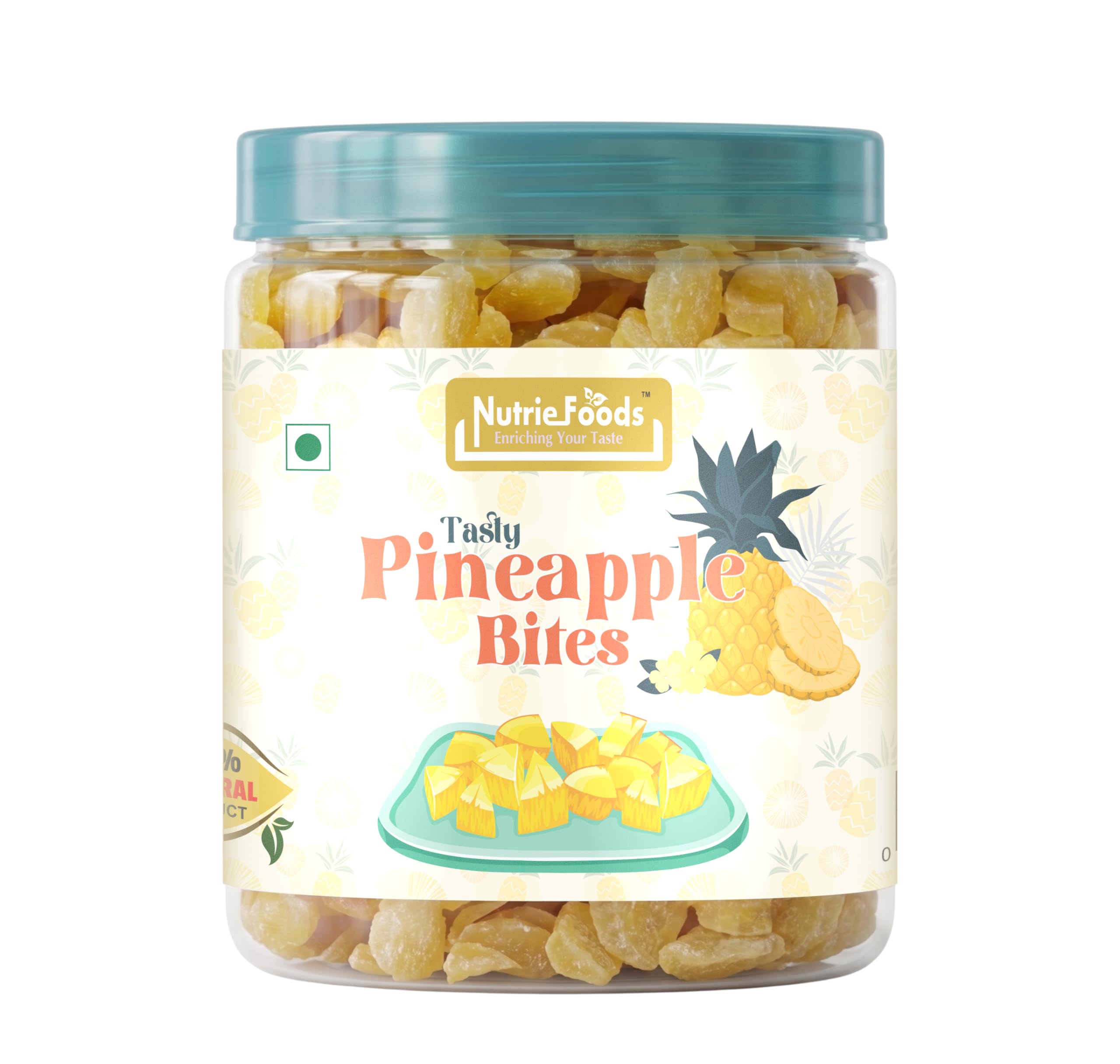 Nutriefoods Tasty Pineapple Bites | Sweet & Sour | 100% Natural Fruit | Original Flavor (250g)-image-12