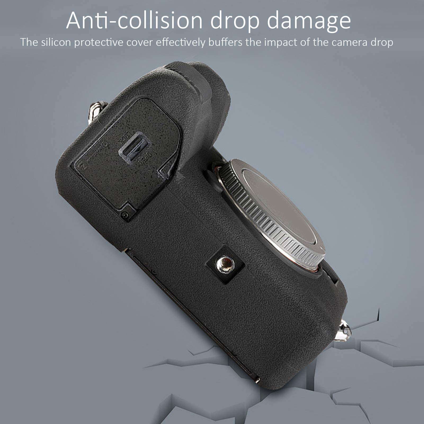 Funda Protectora para Carcasa de cámara, Funda de Silicona Suave antiarañazos, a Prueba de Golpes, Equipo de precisión de caída, Accesorio de fotografía, Uso Diario en Interiores